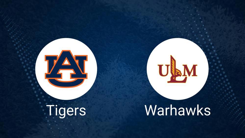 Auburn vs. UL Monroe Nov. 16 Tickets & Start Time