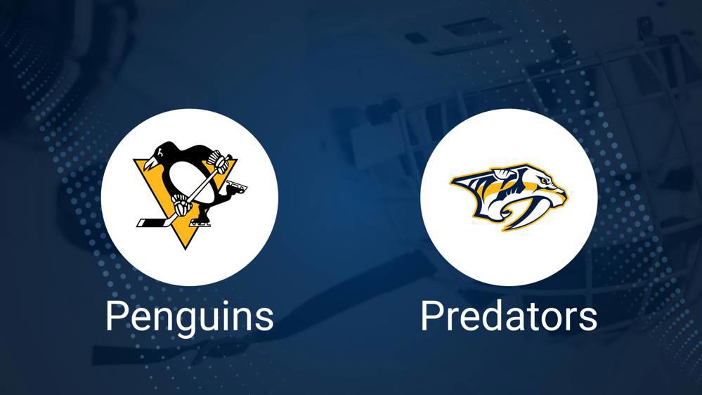 Where to Watch Nashville Predators vs. Pittsburgh Penguins on TV or Streaming Live - February 1