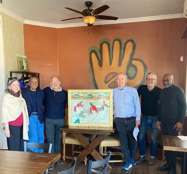 The Americus-Sumter County Movement Remembered Committee receives gifted artwork